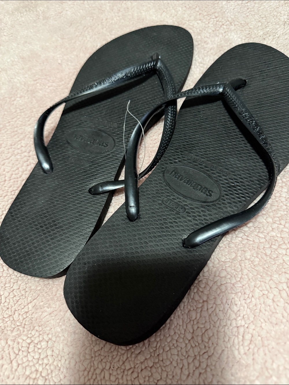 Havaianas Women's Black Slim Flip Sandals